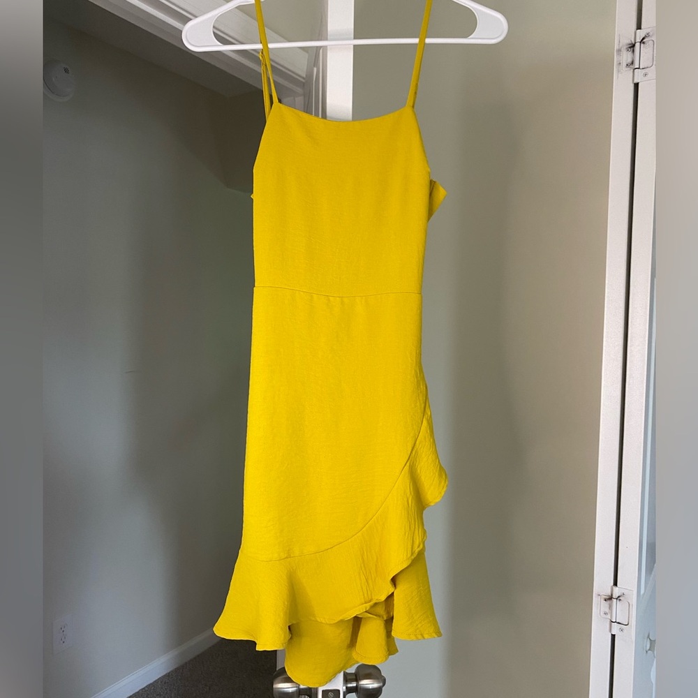 Yellow Ruffled Sundress